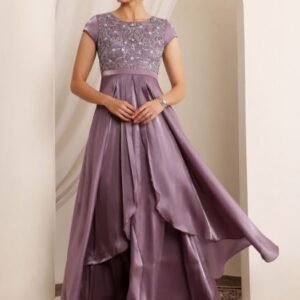 Miss Chase Women Round Neck Short Sleeve