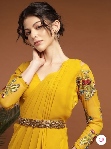 RIRASA Women Floral Embroidered V-Neck Dress - Image 2