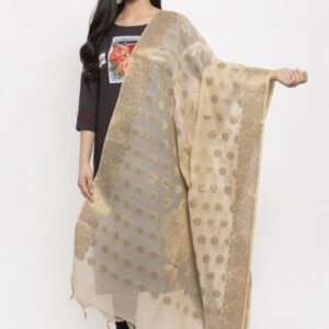 LOOM LEGACY Jacquard Banarasi Dupatta